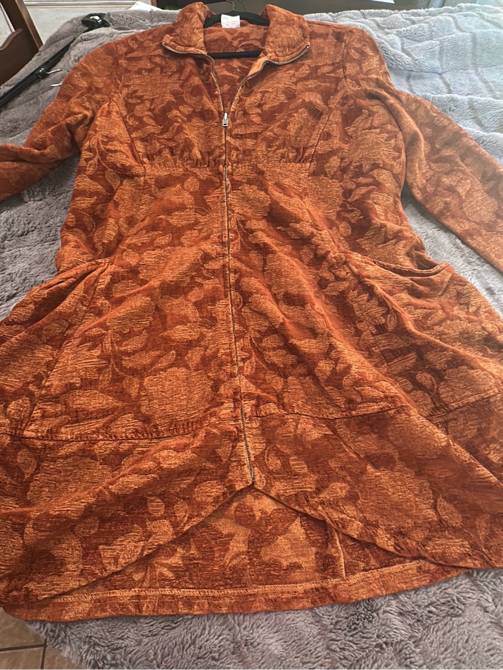 C.M.C. Boho Double Pocket Tapestry Swing Jacket:
 pit-pit 22 (mix41)